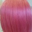 Натуральные ярко-розовые волосы